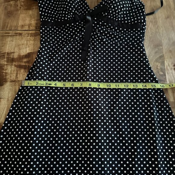 Love Tease Halter Style Polka Dot Women's Dress - Picture 11 of 12